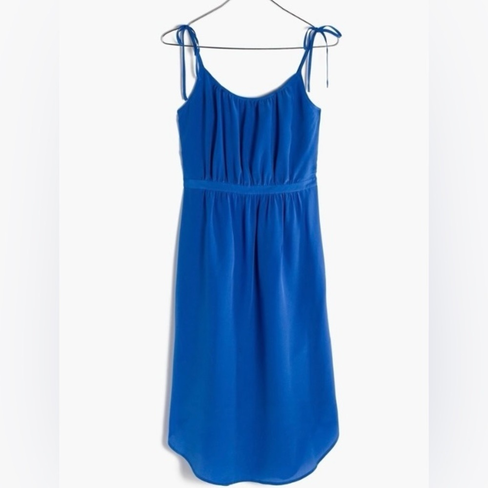 Madewell 100% Silk Skyway Cami Tie Strap Dress - Like New
